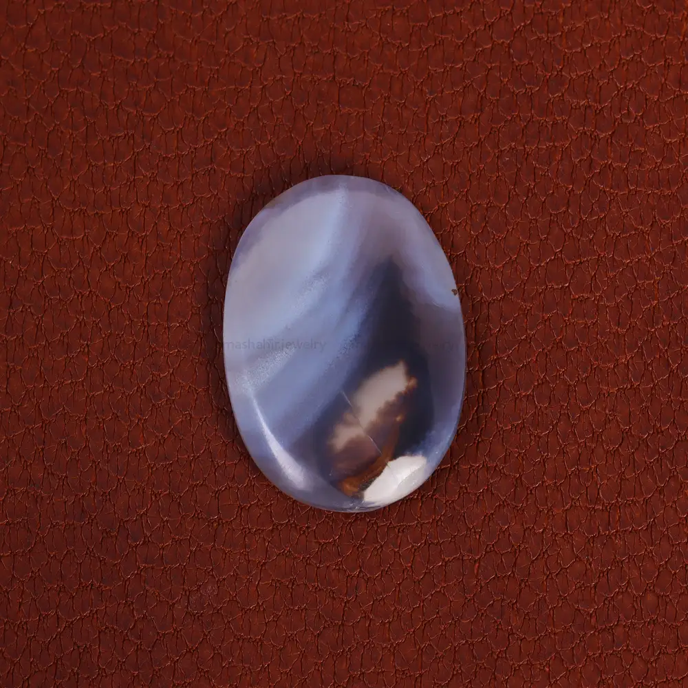 نگین عقیق شجر کد 21417 - جواهری مشاهیر