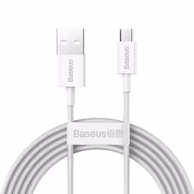 کابل تبدیل USB به میکرو USB بیسوس مدل CAMYS-02 طول 1 متر توان 2 آمپر ا Baseus CAMYS-02 USB To Micro USB Fast Charging Data Cable - 2A 1m   گارانتی 6 ماهه شرکتی