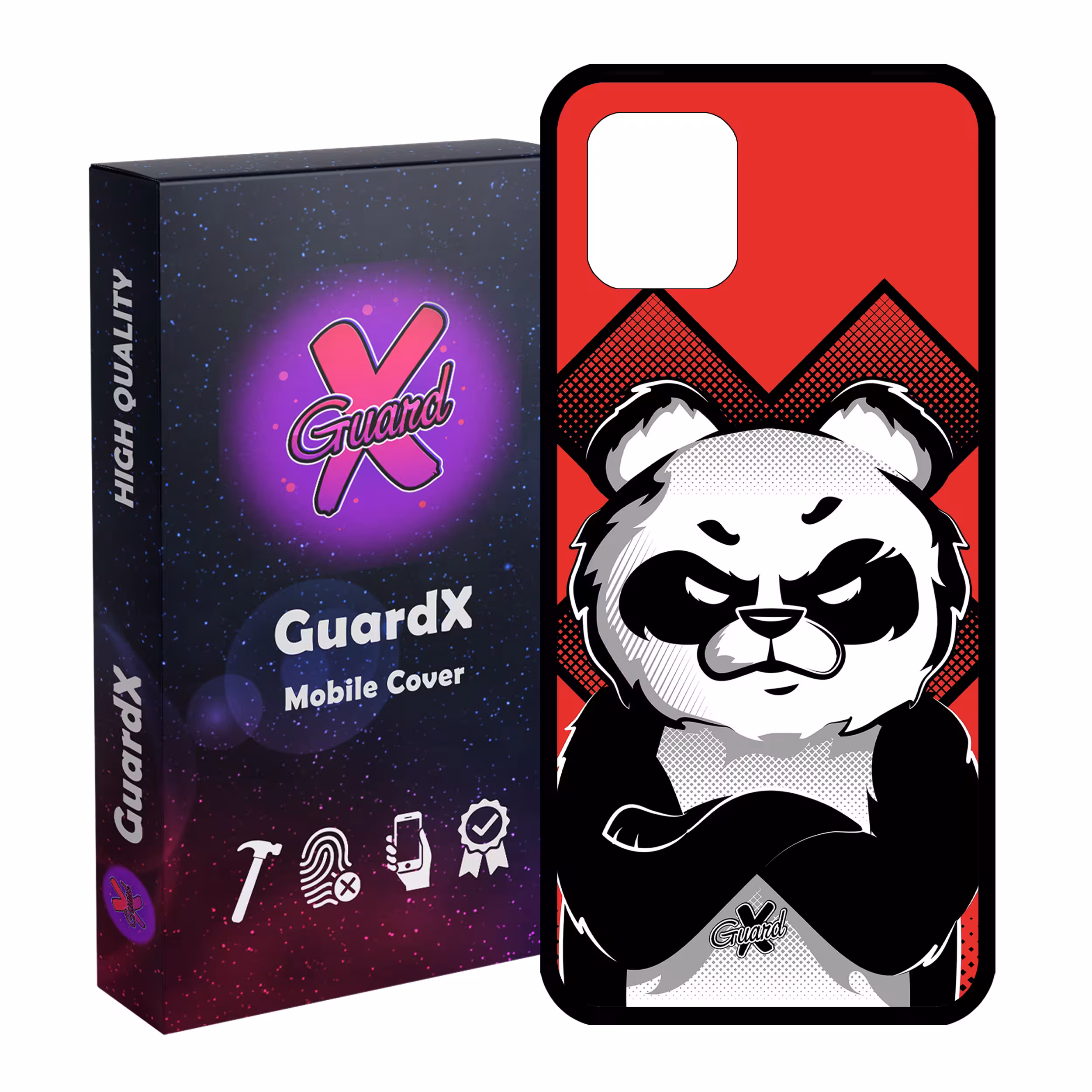 کاور گارد ایکس طرح Panda مدل Glass10301 مناسب برای گوشی موبایل سامسونگ Galaxy Note 10 Lite