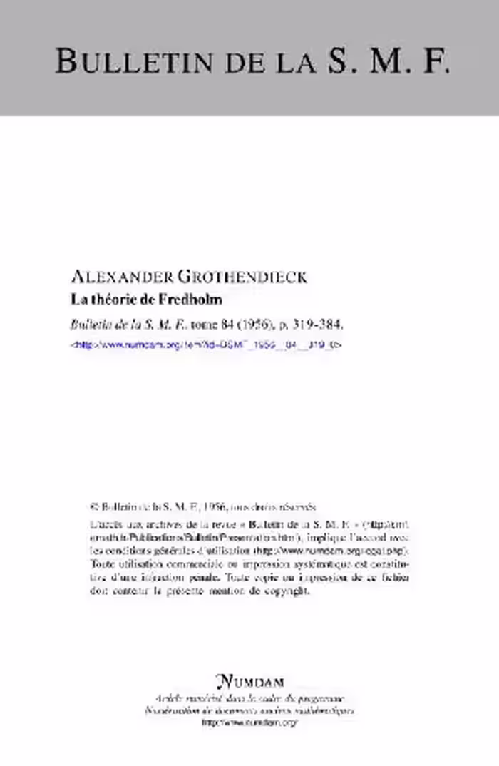 خرید و دانلود نسخه کامل کتاب La theorie de Fredholm