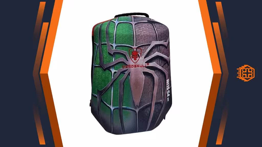 کوله پشتی ضد ضربه DeadSkull مخصوص PS5 Slim – طرح Poison Spider