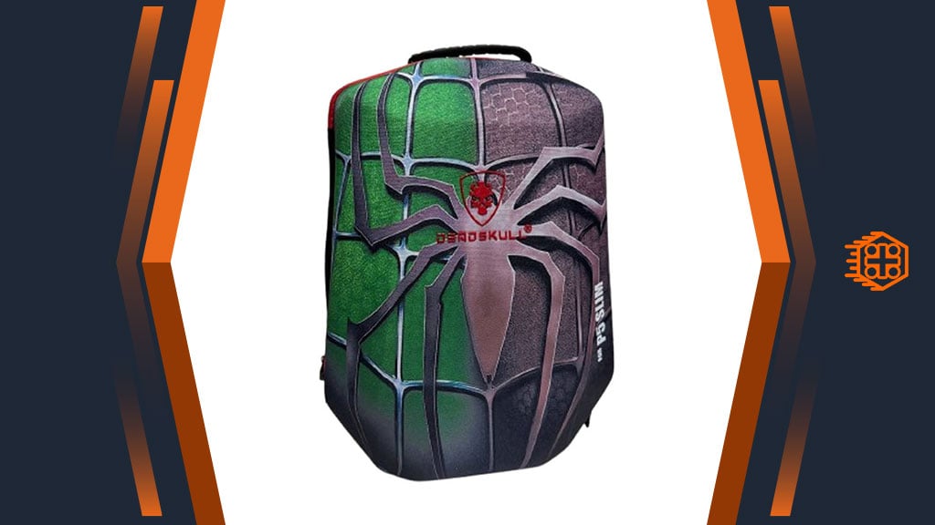 کوله پشتی ضد ضربه DeadSkull مخصوص PS5 Slim – طرح Poison Spider