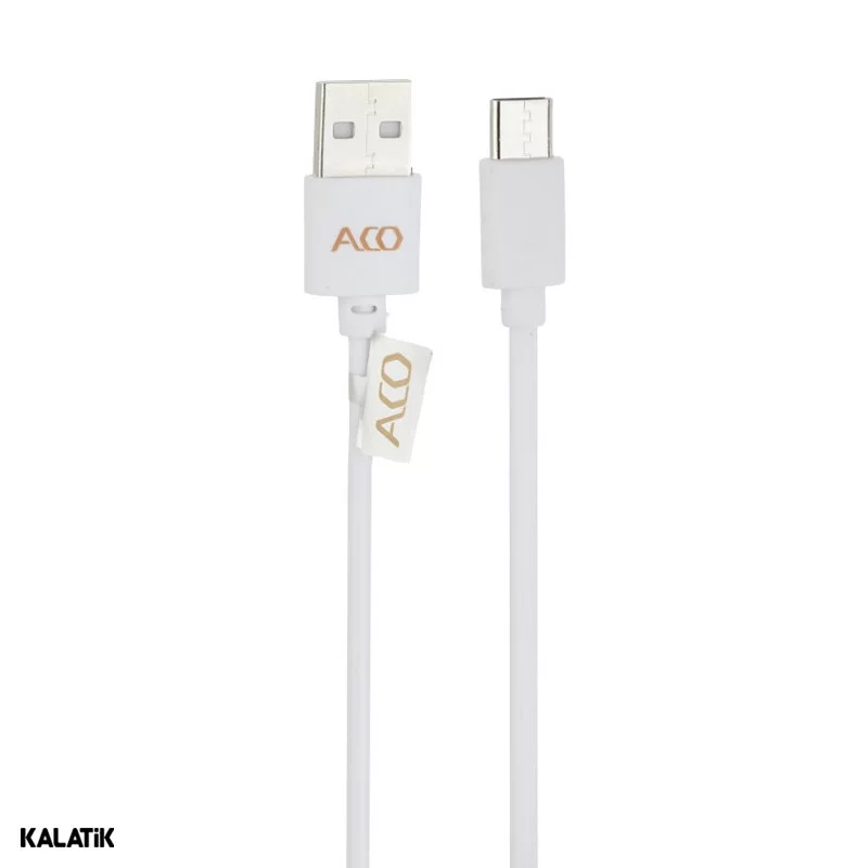 کابل تبدیل USB Type-A به USB Type-C آکو مدل Cs02 به طول 1 متر