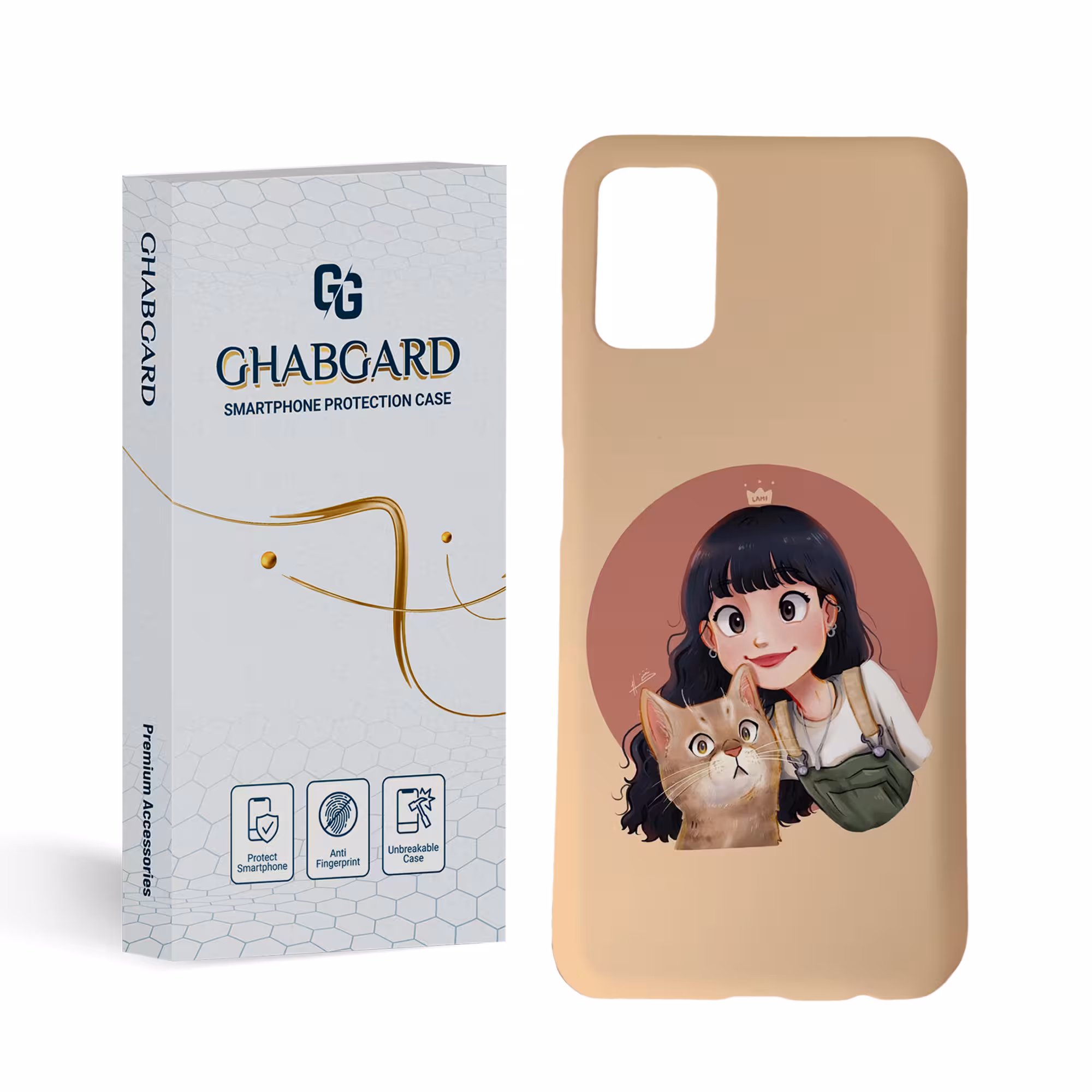 کاور قاب گارد مدل دخترانه مناسب برای گوشی موبایل سامسونگ Galaxy a03s