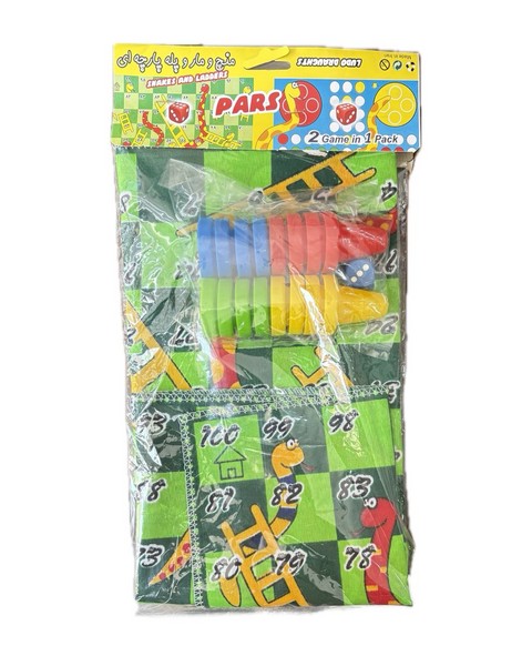 فکری منچ و مار و پله پارچه ای (مهره درشت) - کتاب‌فروشی کوچه کتاب