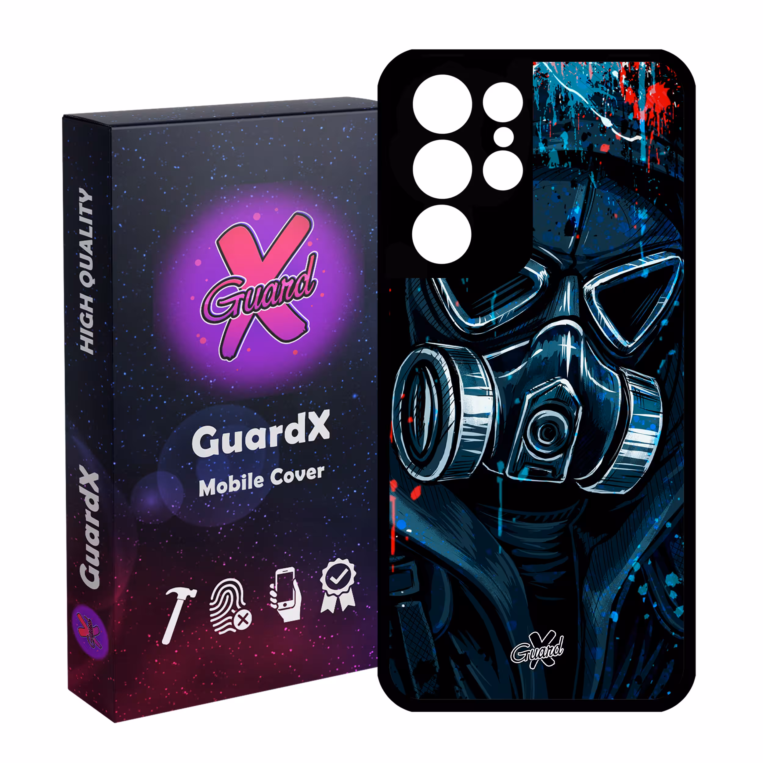 کاور گارد ایکس طرح Mask مدل Glass10170 مناسب برای گوشی موبایل سامسونگ Galaxy S21 Ultra