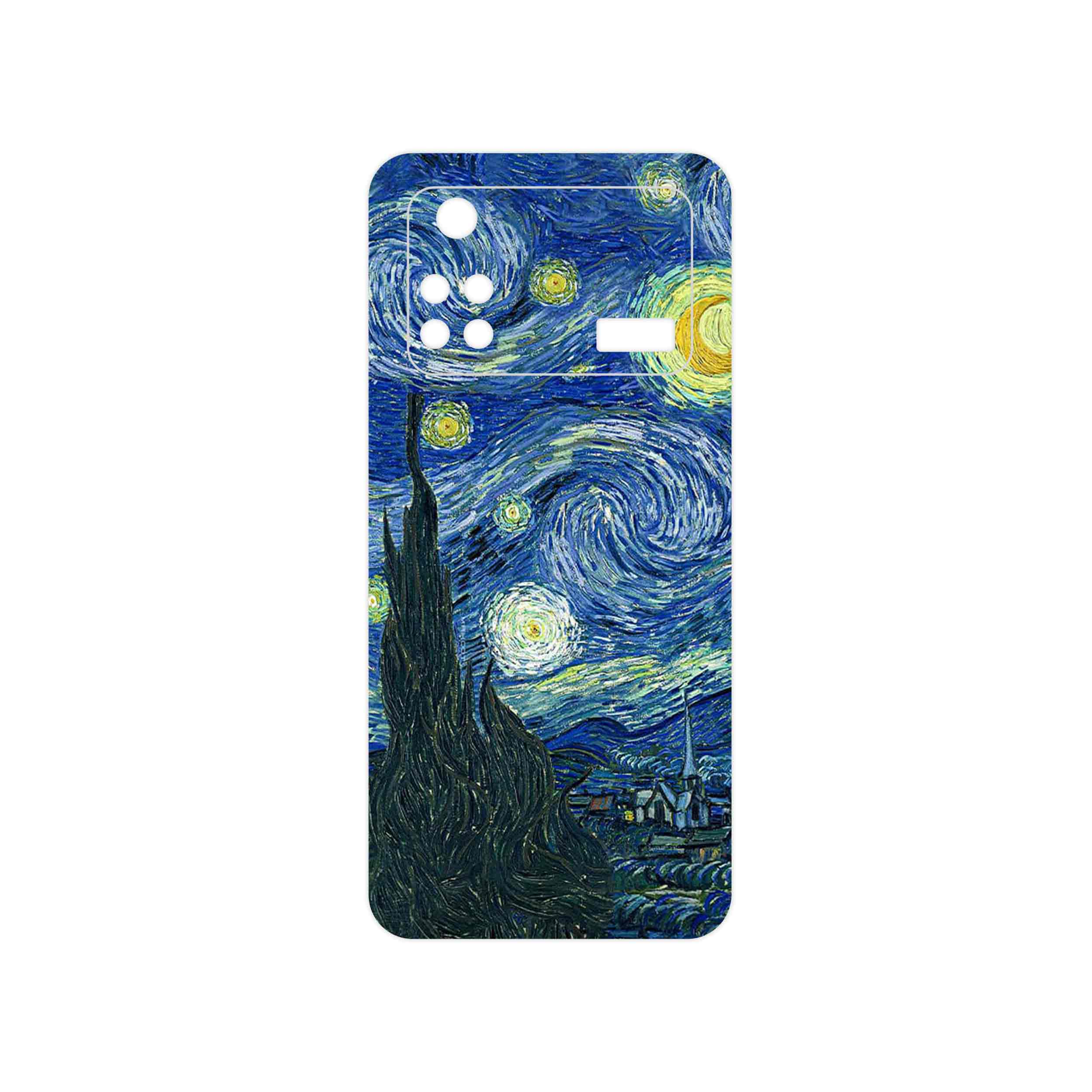 برچسب پوششی ماهوت مدل The Starry Night of van Gogh مناسب برای گوشی موبایل شیائومی Poco M4 Pro 4G