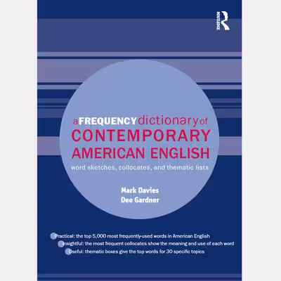 کتاب a frequency dictionary of American English اثر Mark Davies نشر Routledge