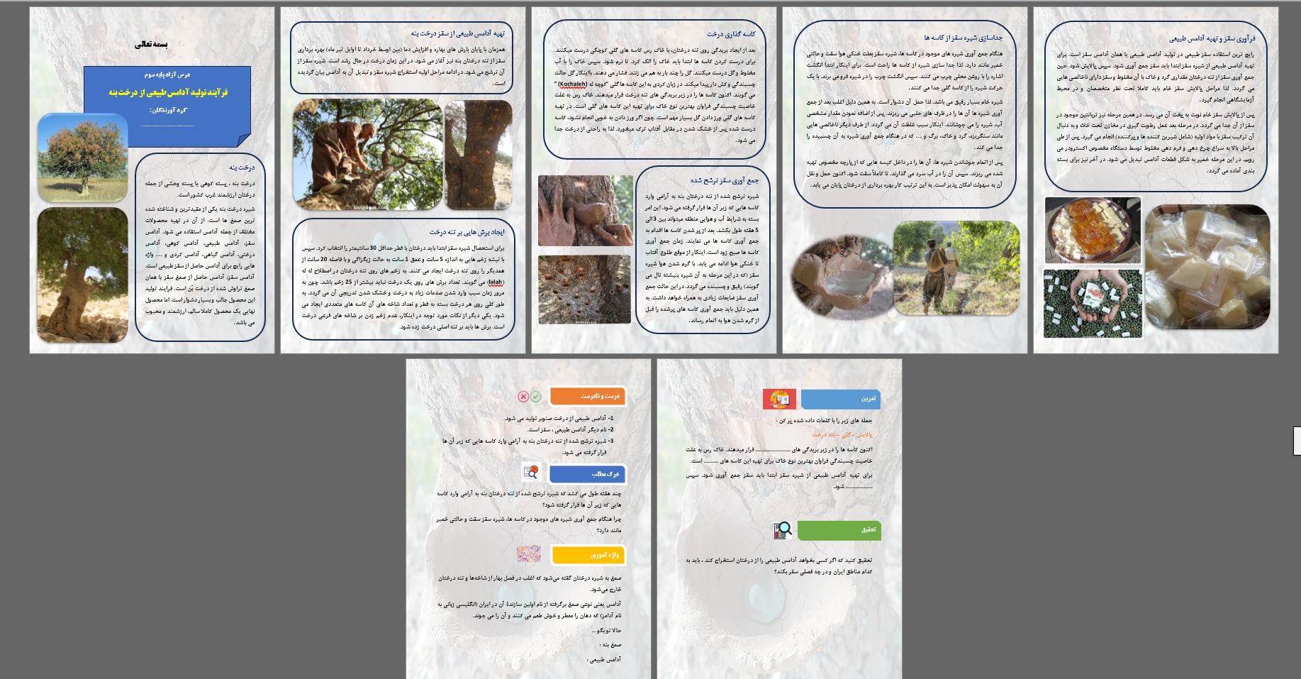 طرح درس آزاد پایه سوم ابتدایی