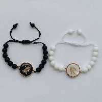 دستبند مدل ماه مهر و شهریور F87 مجموعه 2 عددی