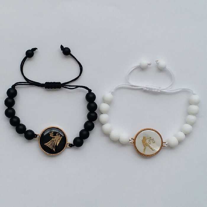 دستبند مدل ماه مهر و شهریور F87 مجموعه 2 عددی