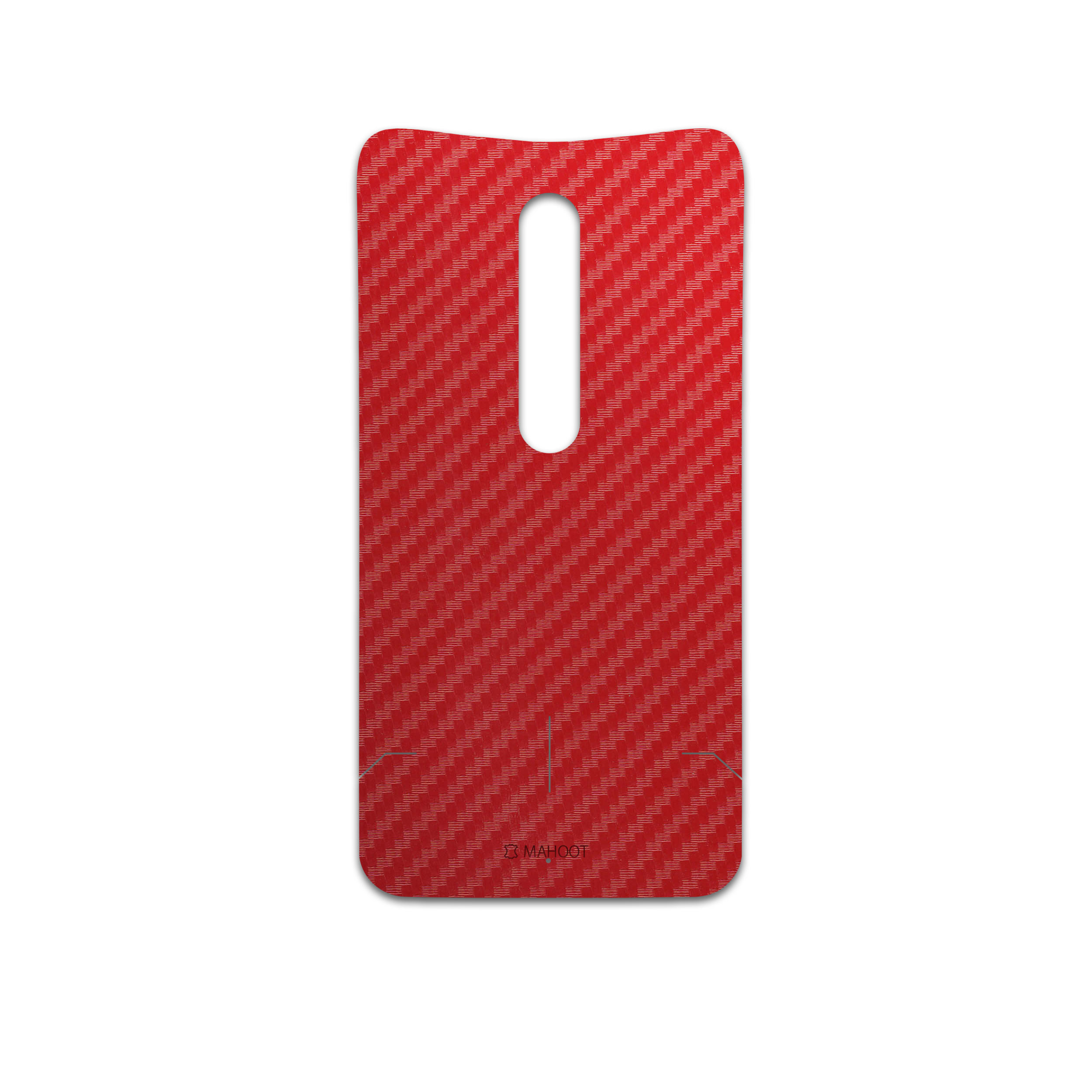 برچسب پوششی ماهوت مدل Red-Fiber مناسب برای گوشی موبایل موتورولا Moto X Style