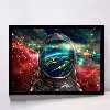 تابلو مدل astronaut colorful galaxy کد F-10041