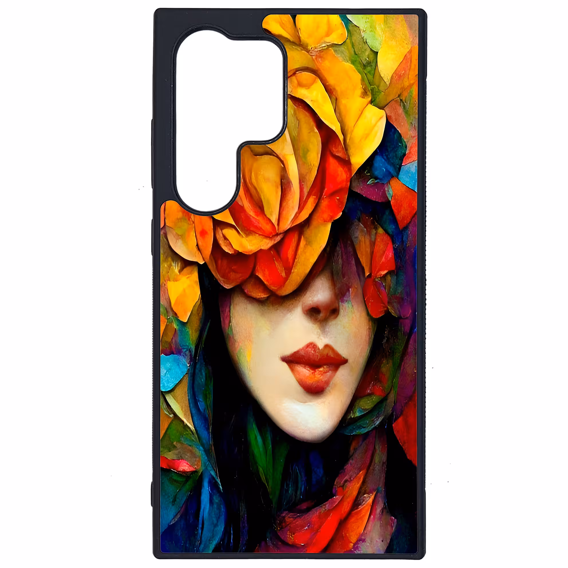 کاور طرح نقاشی چهره کد G-043 مناسب برای گوشی موبایل سامسونگ Galaxy S24 Ultra | دیجی قاب دونی