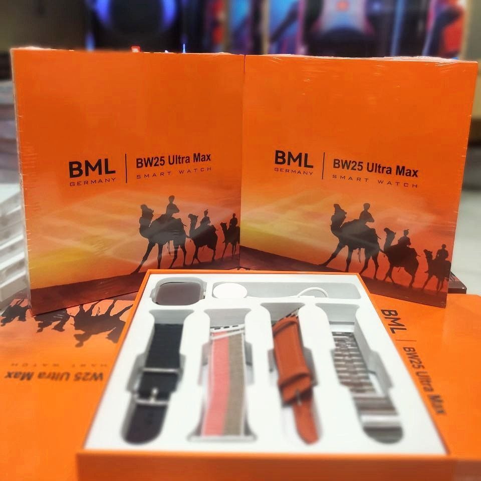 ساعت هوشمند نسل جدید bw25ultramax از شرکت bml دارای 4بند