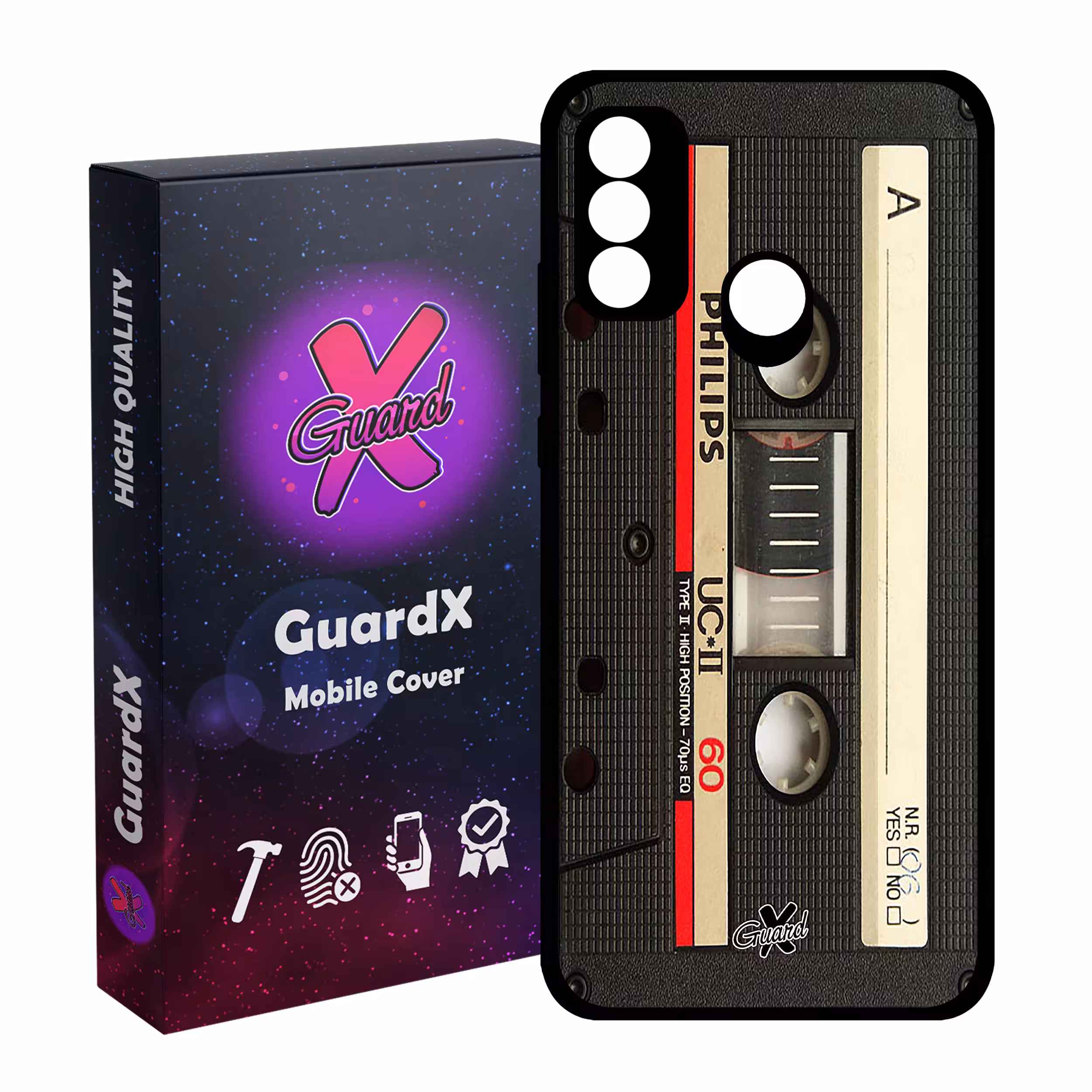 کاور گارد ایکس طرح Cassette مدل Glass10063 مناسب برای گوشی موبایل هوآوی P Smart 2020