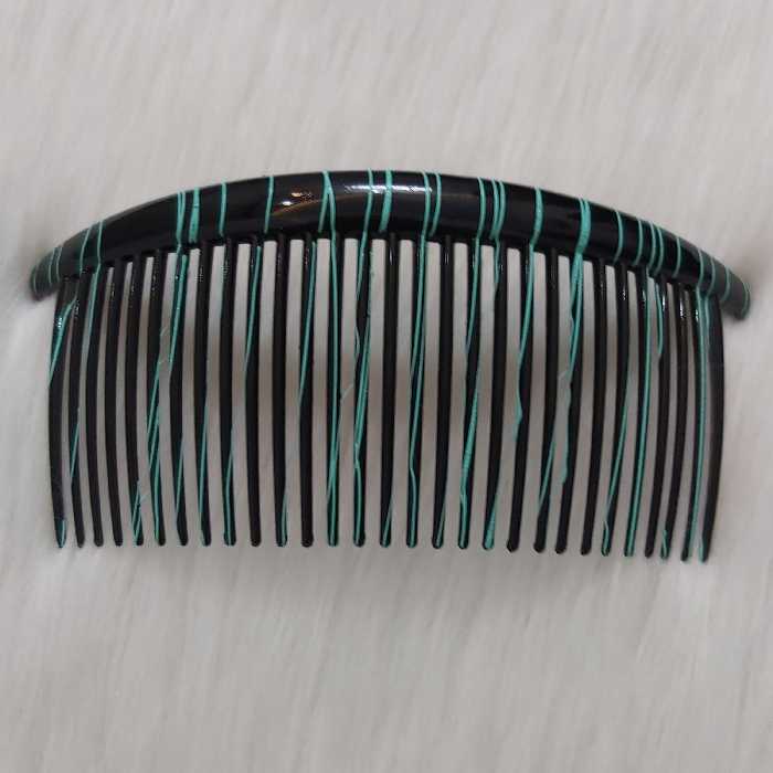 شانه مو زنانه مدل دم دار طرح خطی رگه ای کد com111