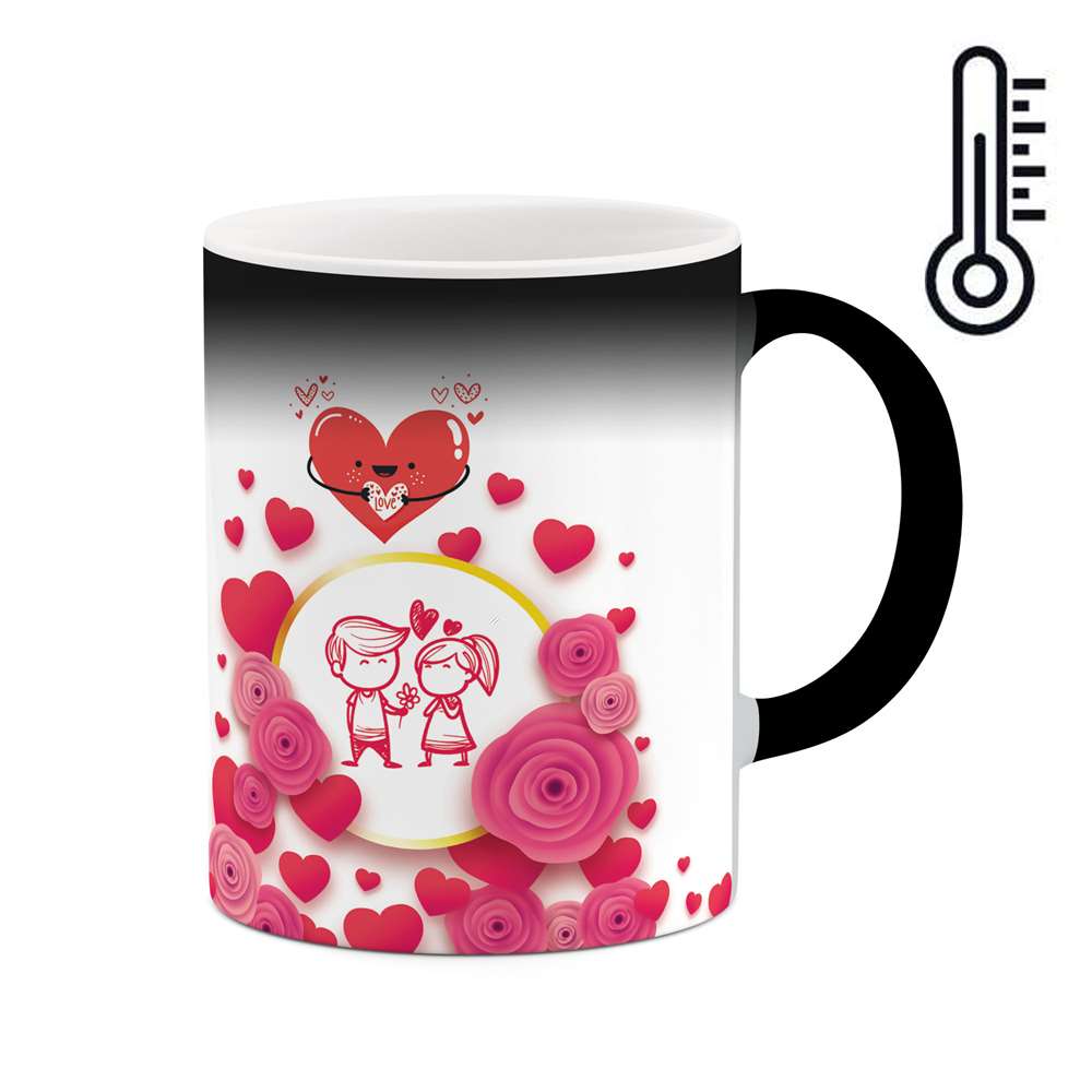 ماگ حرارتی طرح عاشقانه مدل mgh00011
