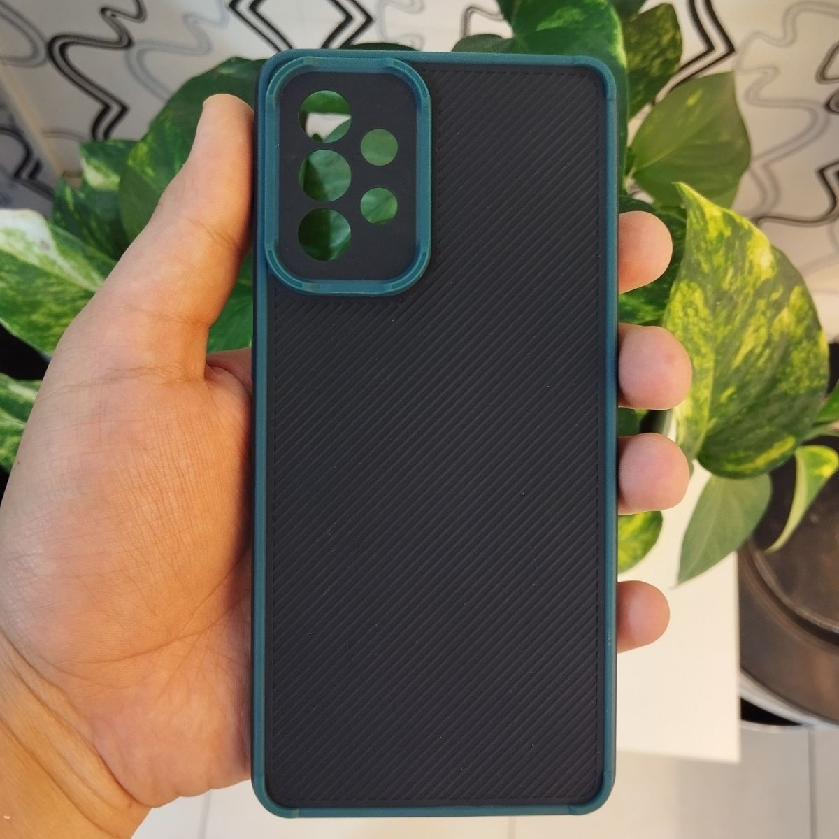 گارد - قاب - کاور کبریتی مقاوم رنگ سبز تیره مناسب برای سامسونگ آ 72 - Galaxy A72 - a 72 - a72 - A 72