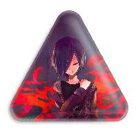 پیکسل خندالو طرح توکا کریشیما انیمه توکیو غول مدل مثلثی کد 11894