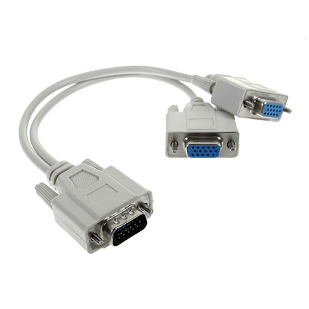 کابل تبدیل 1 به 2 VGA کد V95 طول 03 متر