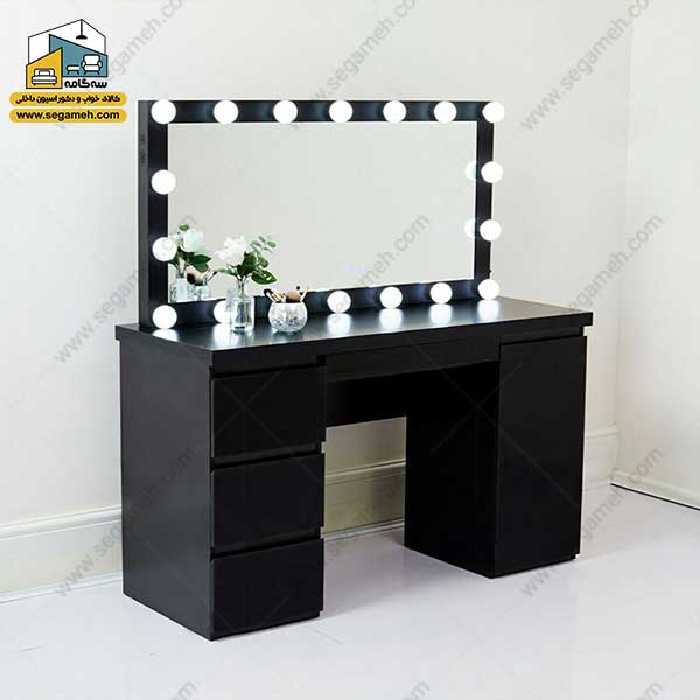 میز آرایش لامپ دار کد DMP137 - فروشگاه سه گامه