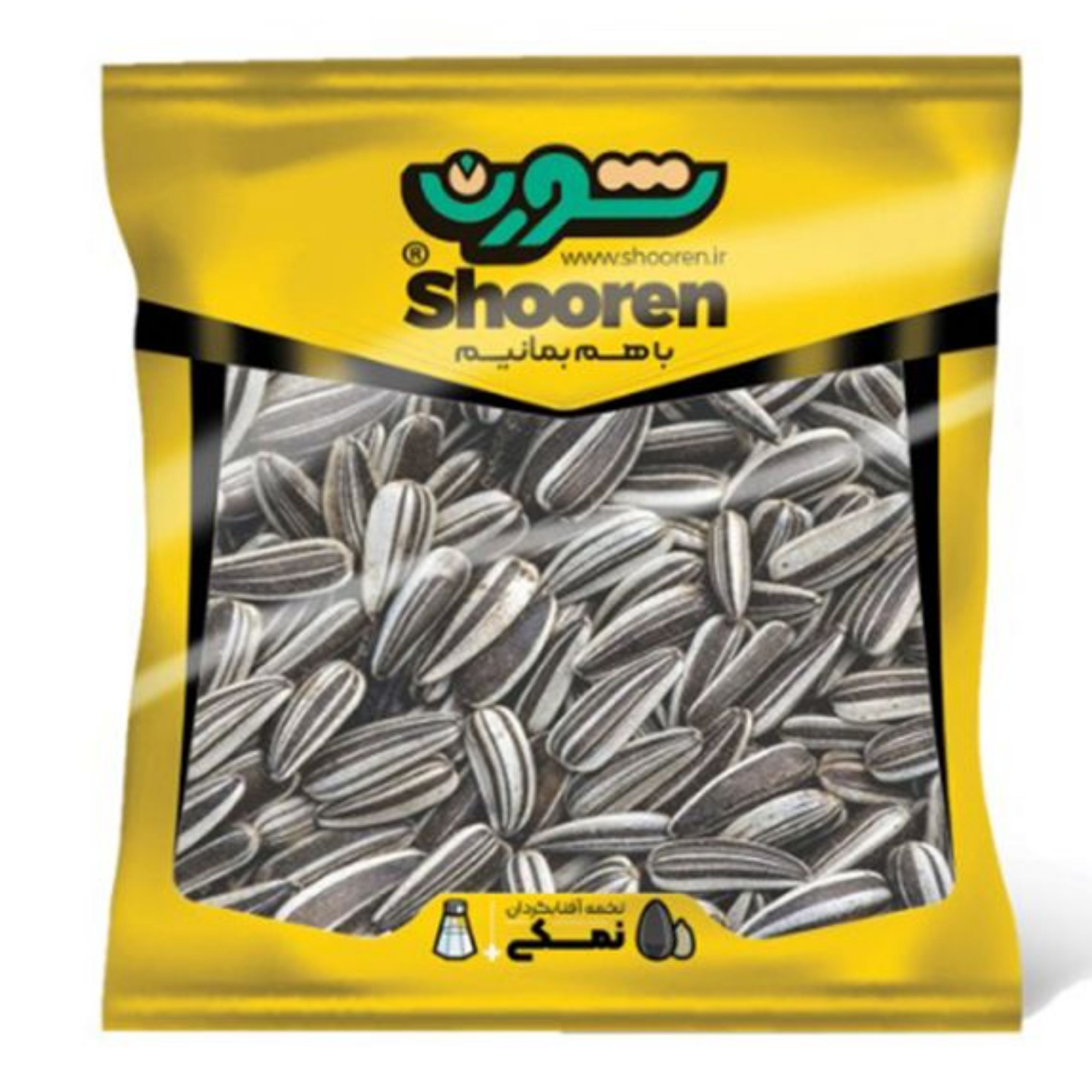 تخمه آفتابگردان نمکی 280 گرمی شورن