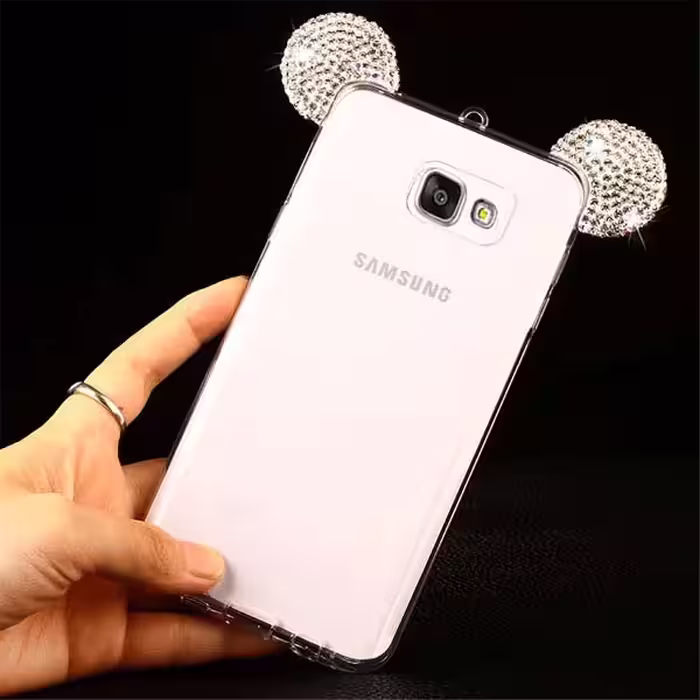 قاب میکی مدل نگین‌دار مناسب برای گوشی موبایل سامسونگ S6 Edge