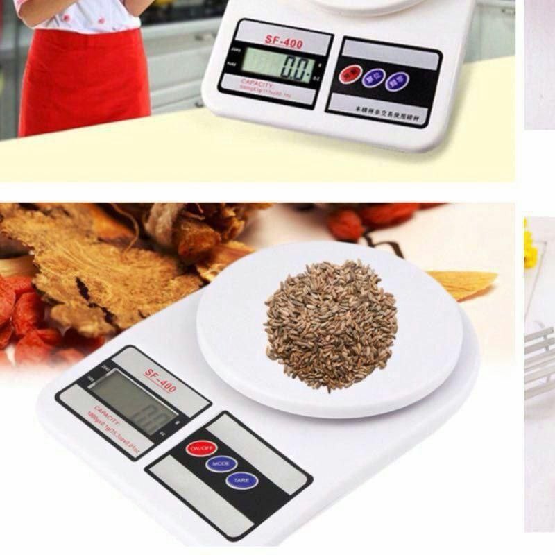 ترازو 10 کیلویی آشپزخانه دیجیتال مدلsf400 مربع صفحه گرد دقت بالا