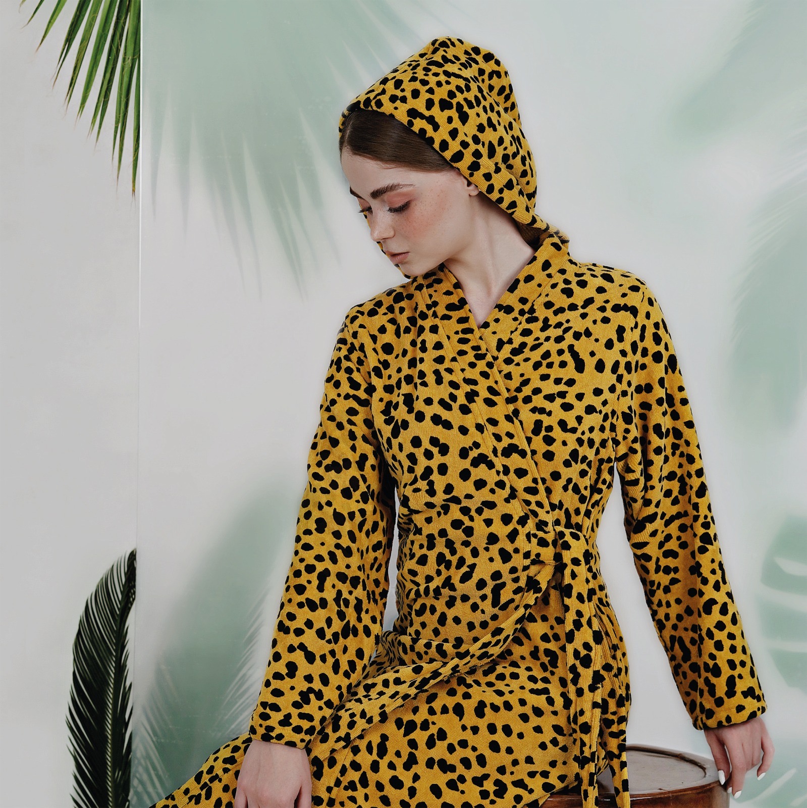 حوله تنپوش پودایران طرح گیتا خردلی سایز 115