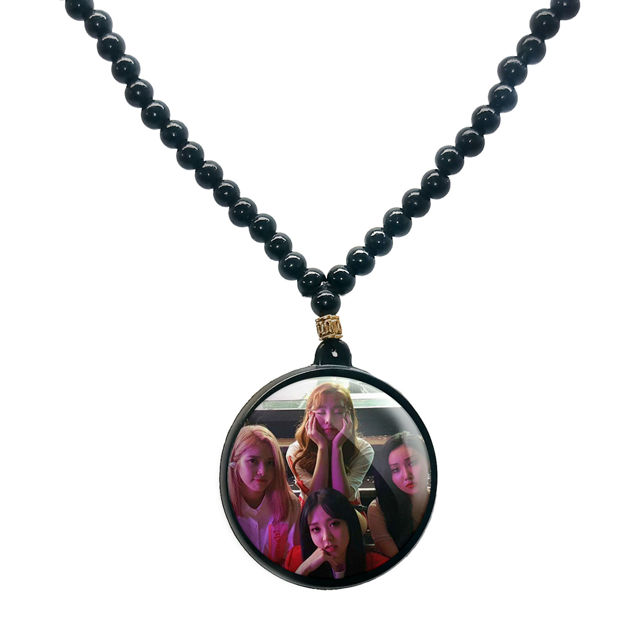 گردنبند پرمانه طرح mamamoo کد pmd.13425 مدل دو طرفه