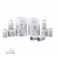 سرویس آشپزخانه 10 پارچه طرح روبیک سفید بهازکالا