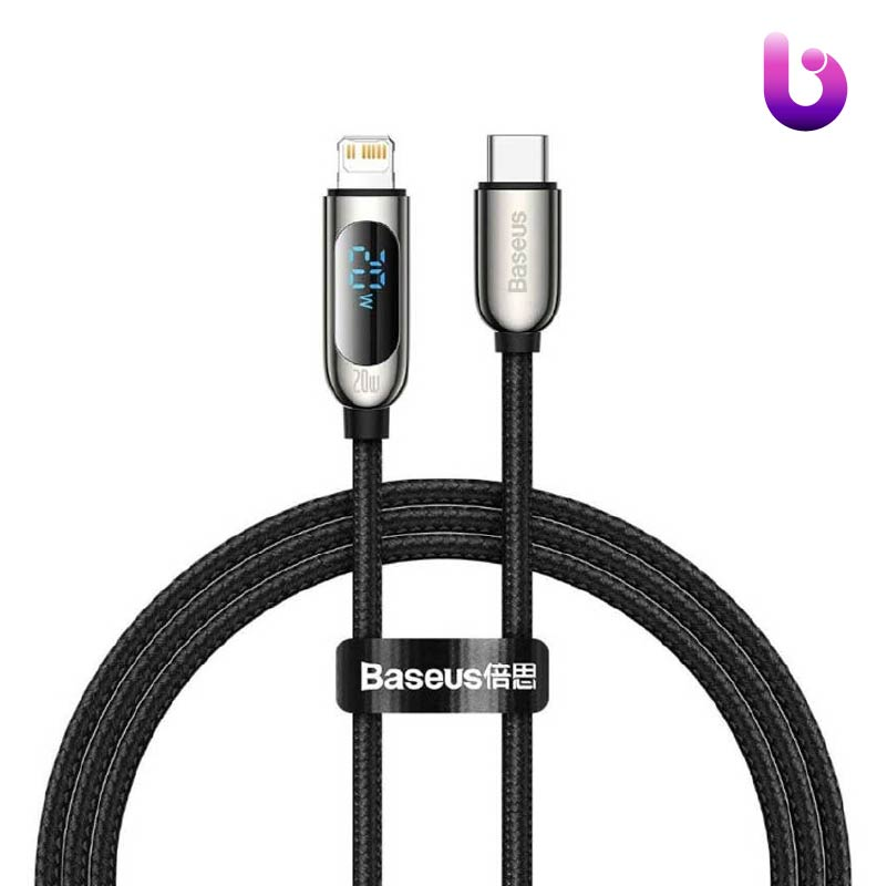 کابل تبدیل فست شارژ Baseus CATLSK Type-C to Lightning PD 20W 2.22A 1m