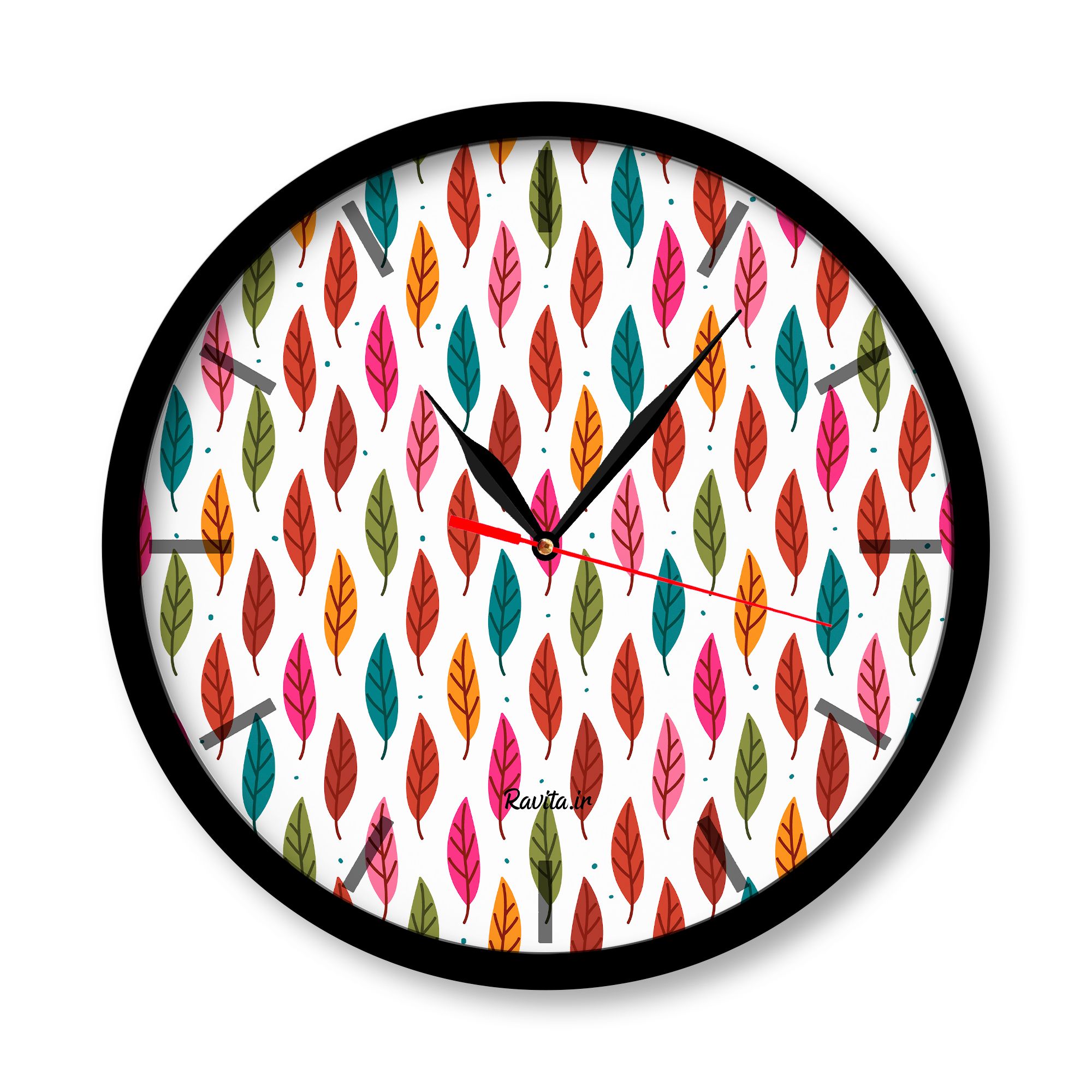 ساعت‌های دیواری راویتا طرح برگ 1282