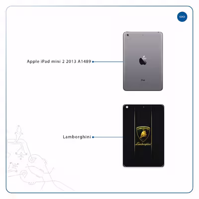 برچسب پوششی ماهوت مدل Lamborghini مناسب برای تبلت اپل iPad mini 2 2013 A1489