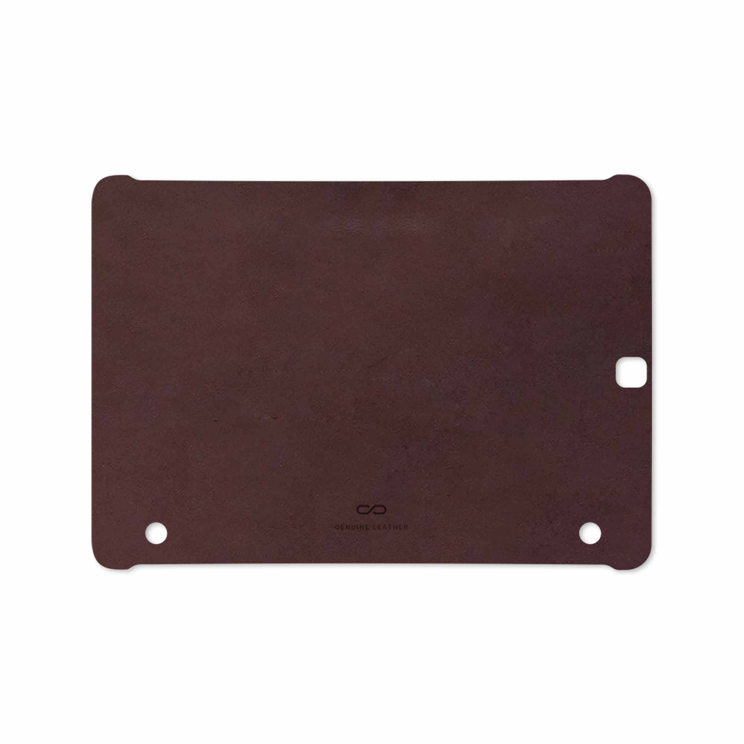 برچسب پوششی ماهوت مدل Matte-Dark-Brown-Leather مناسب برای تبلت سامسونگ Galaxy Tab S2 9.7 2015 T810