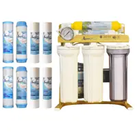 دستگاه تصفیه کننده آب آکوا پیورست مدل GOLDEN SYSTEM 6066 به همراه فیلتر تصفیه کننده آب مجموعه 8 عددی