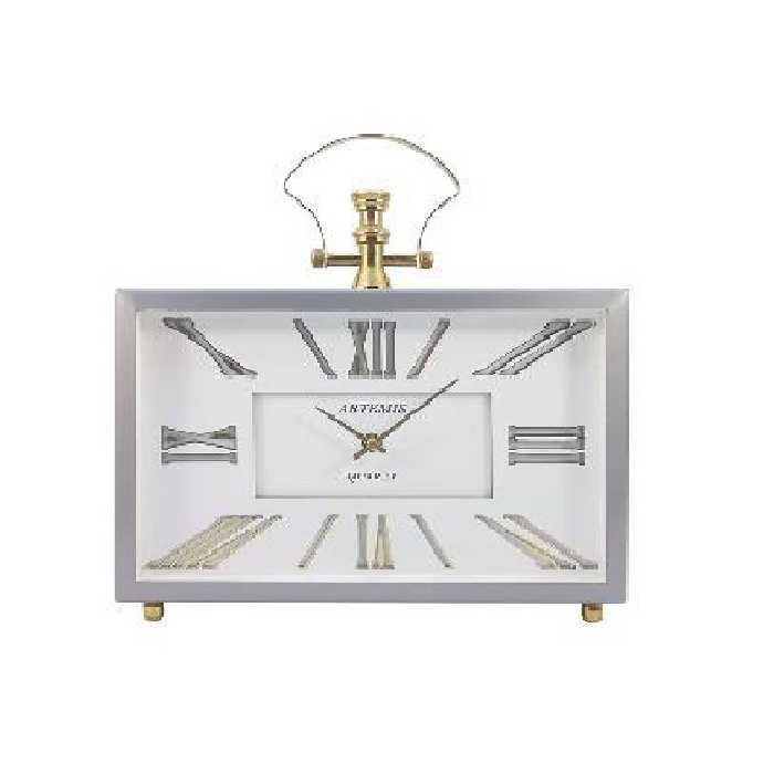 ساعت دیواری آرتمیس کد 2032 Light Gray Gold خاکستری طلایی روشن