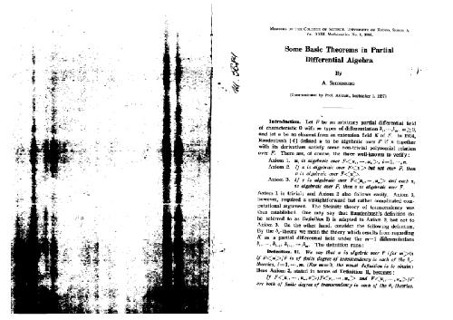 خرید و دانلود نسخه کامل کتاب Basic theorems in partial differential algebra