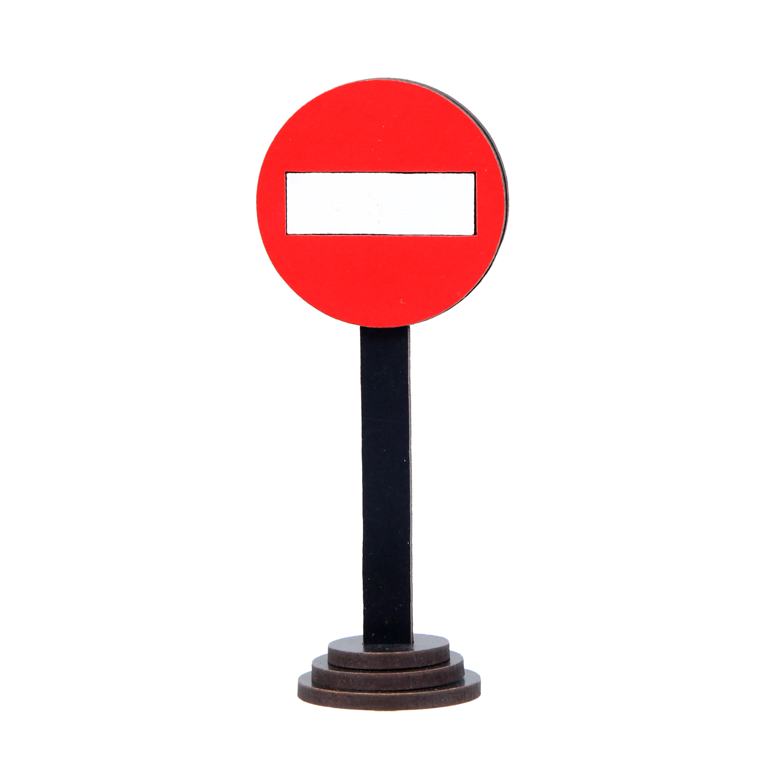 ماکت دکوری طرح تابلو ورود ممنوع چوبی مدل NO130