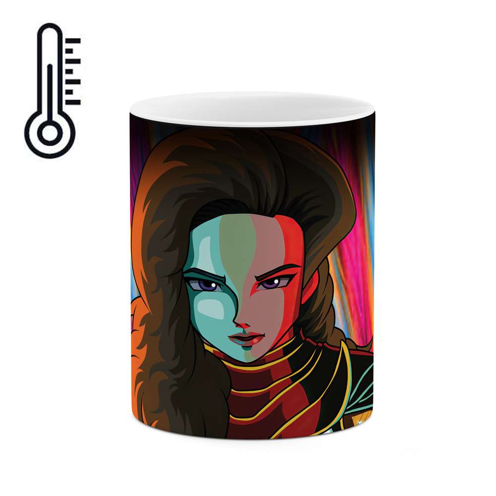 ماگ حرارتی طرح دخترونه مدل mgp00581