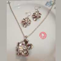 نیم ست مجلسی گل نقره ای 