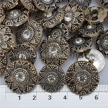 دکمه پایه دار 2 سایز نگین دار