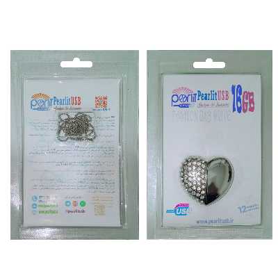 فلش مموری پرلیت یو اس بی مدل  قلب W-02 ظرفیت 16 گیگابایت