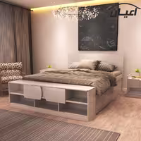 تخت خواب دونفره اعیان مدل FH417 سایز 160x200 سانتی متر(ارسال با باربری.هزینه ارسال پس کرایه)