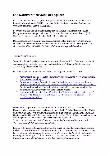 خرید و دانلود نسخه کامل کتاب Die Konfigurationsdatei des Apache
