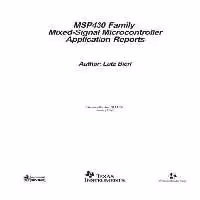 خرید و دانلود نسخه کامل کتاب MSP430 Family Mixed-Signal Microcontroller Application Reports