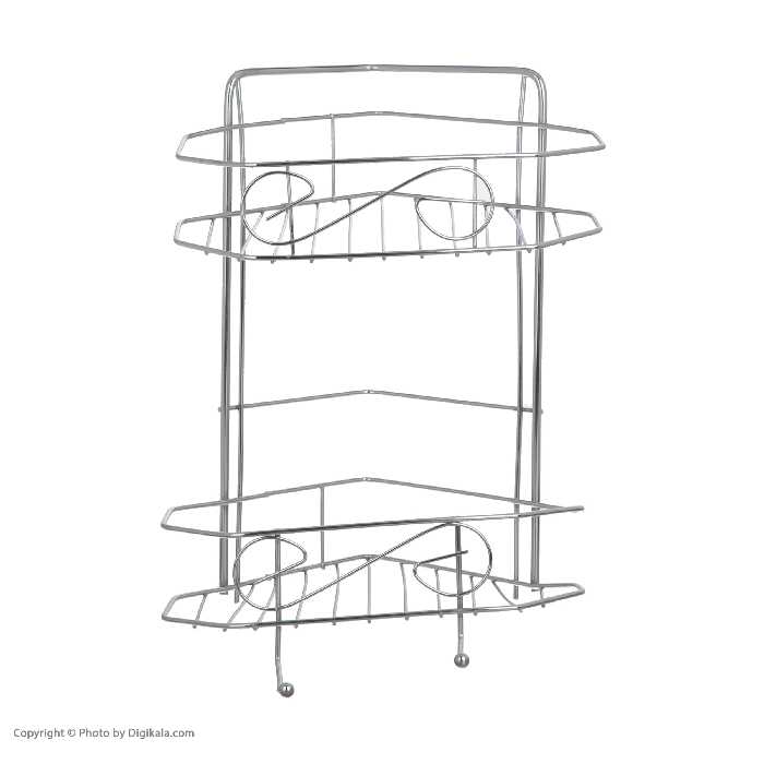 قفسه حمام شکیبا مدل H Corner Chrome 2