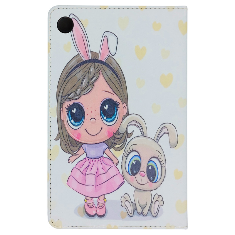 کیف کلاسوری مدل دختر فانتزی و خرگوش کد G-122 مناسب برای تبلت سامسونگ Galaxy Tab A9 / X115 | دیجی قاب دونی