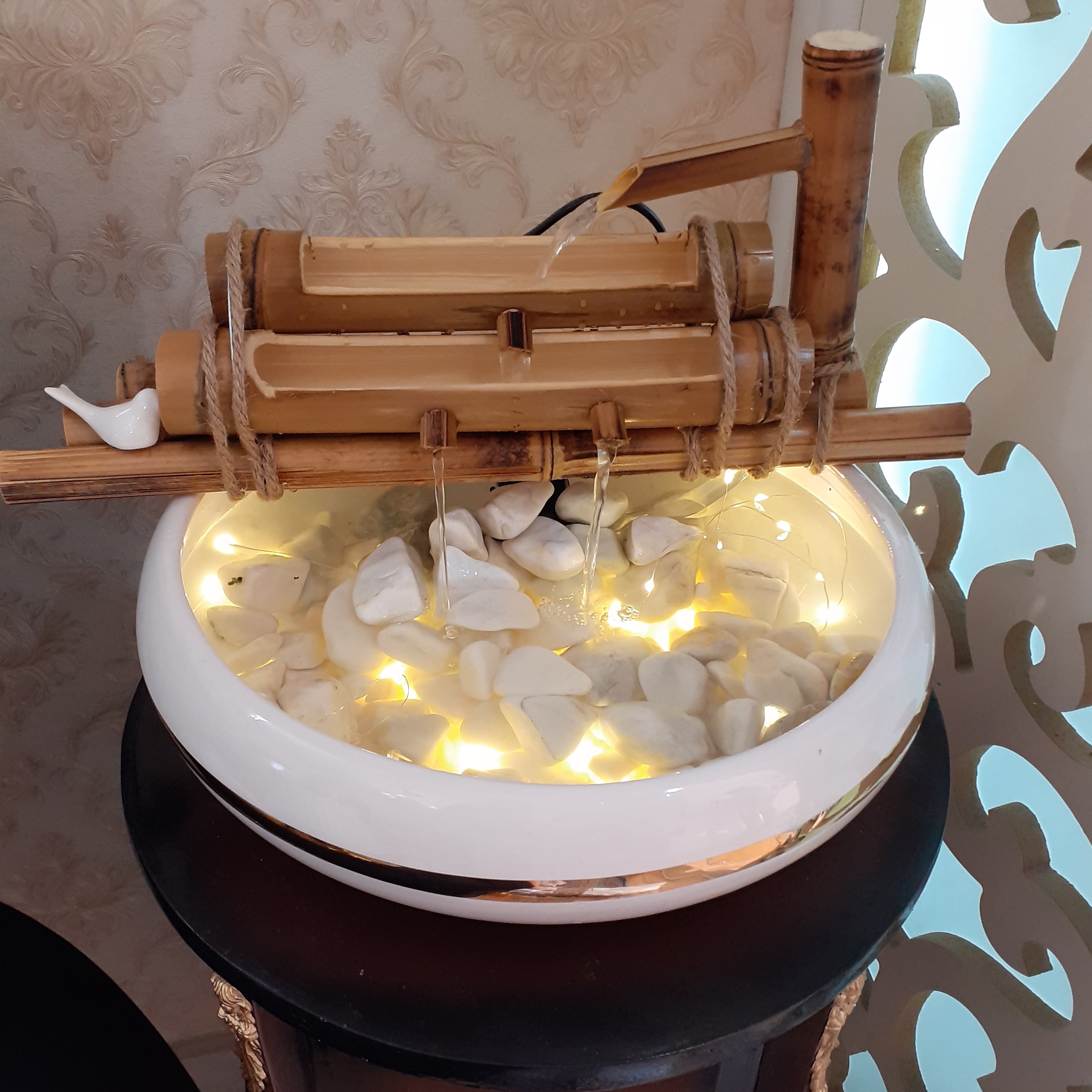 آبنما رومیزی دکوری بامبو مدل نیک